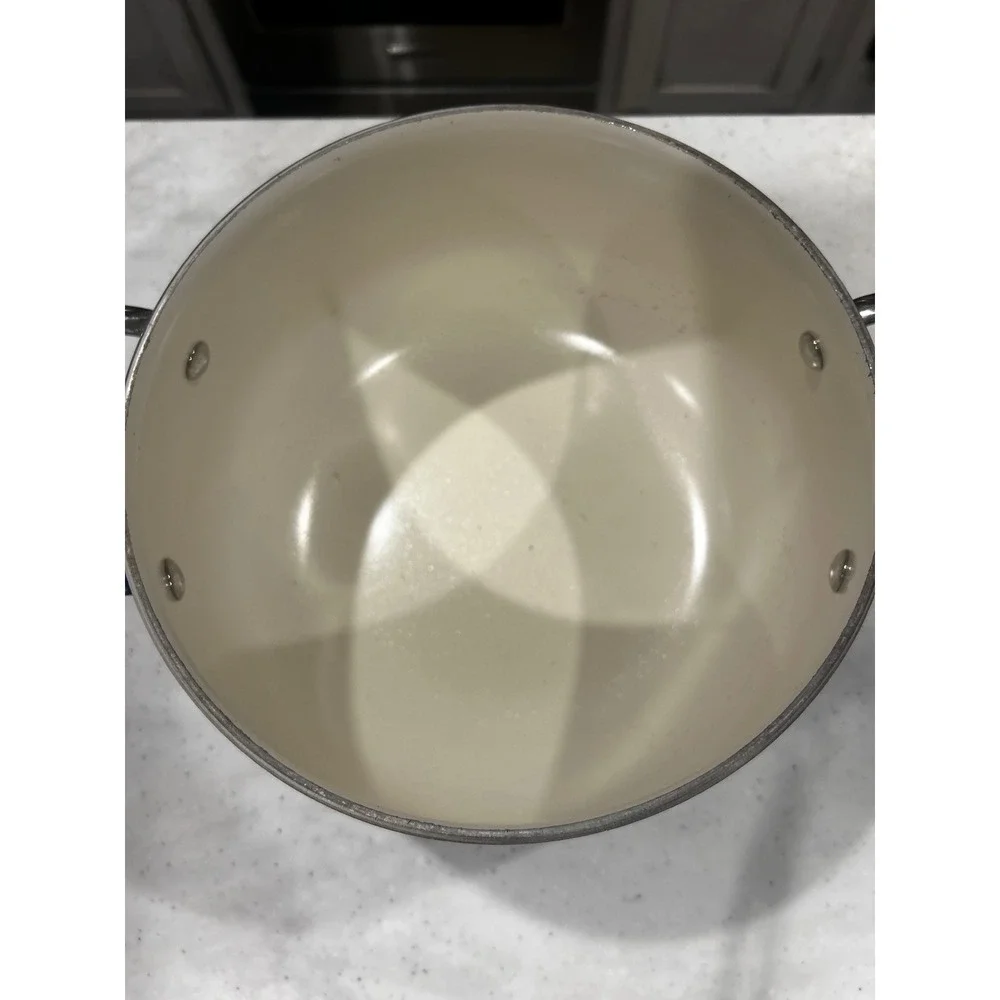 The Pioneer Woman Blue Floral Enamel Aluminum Stockpot with Glass Lid 3012TBT